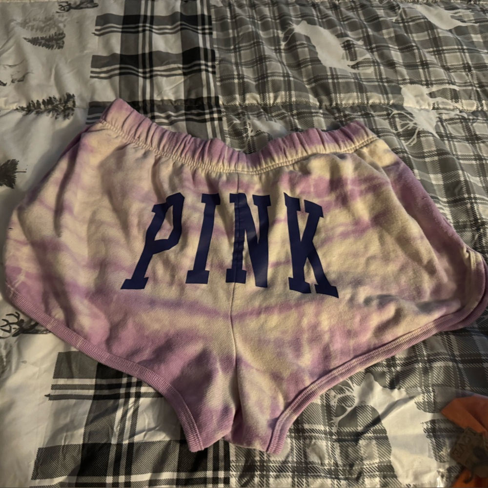 Pink Tie-Dye Shorts